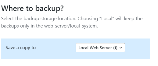 where to backup