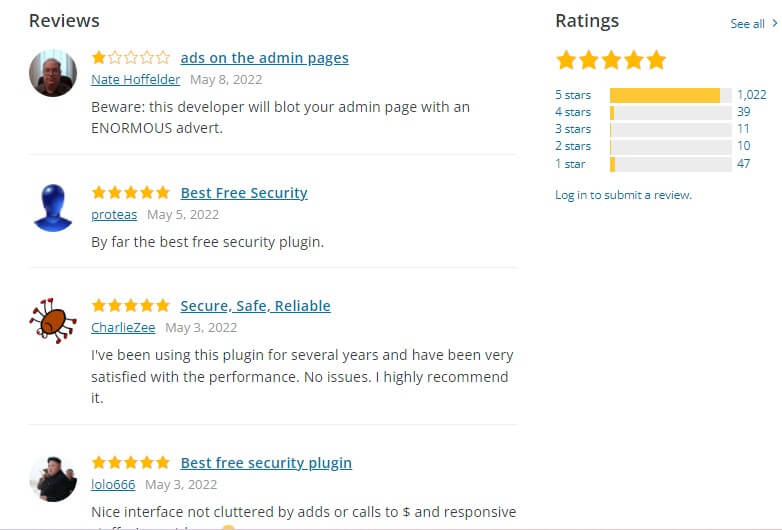 WordPress Security plugin