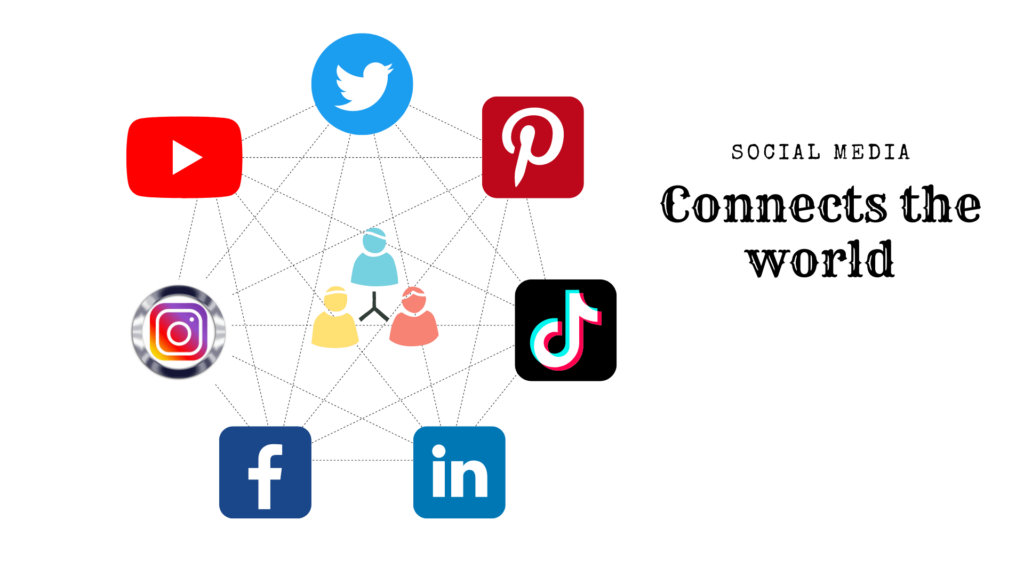 Social media connect the world