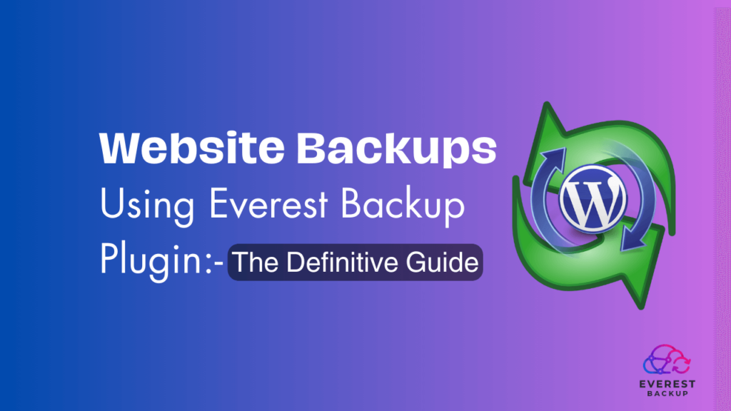 Website Backup Using Everest Backup Plugin Banner
