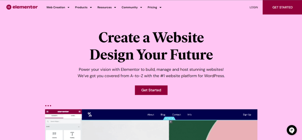 Elementor Website Image