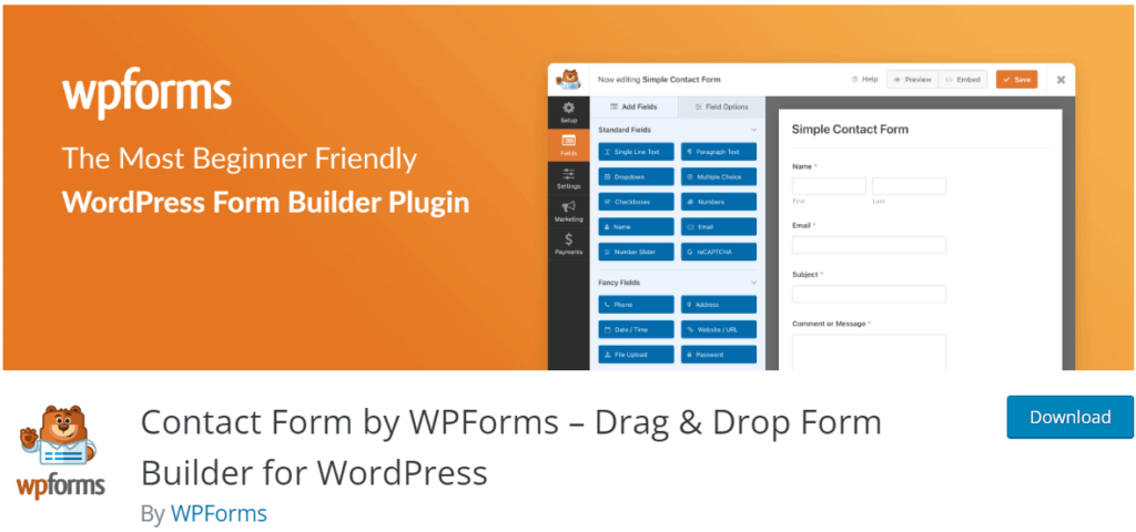 Wpforms Plugin Image.