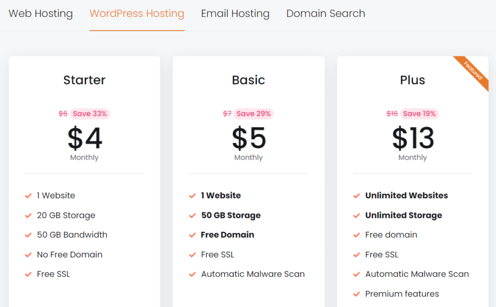 WebSpaceKit Pricing Page Image