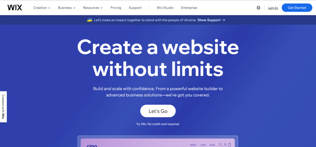 Wix Website Image