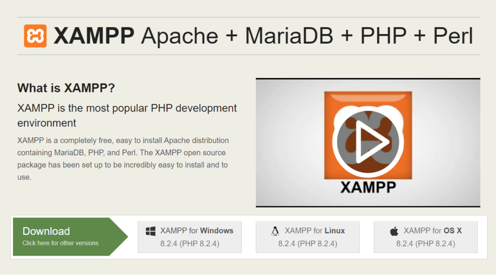 XAMPP Website Image