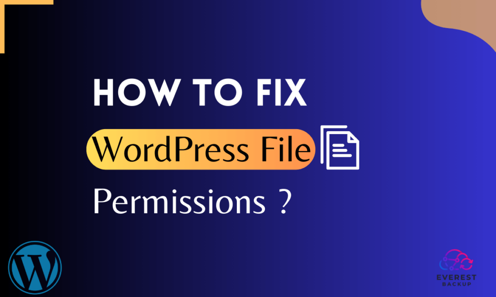 Fix WordPress File Permissions Banner Image