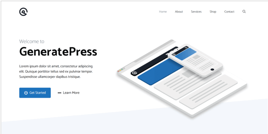 GeneratePress Theme Image