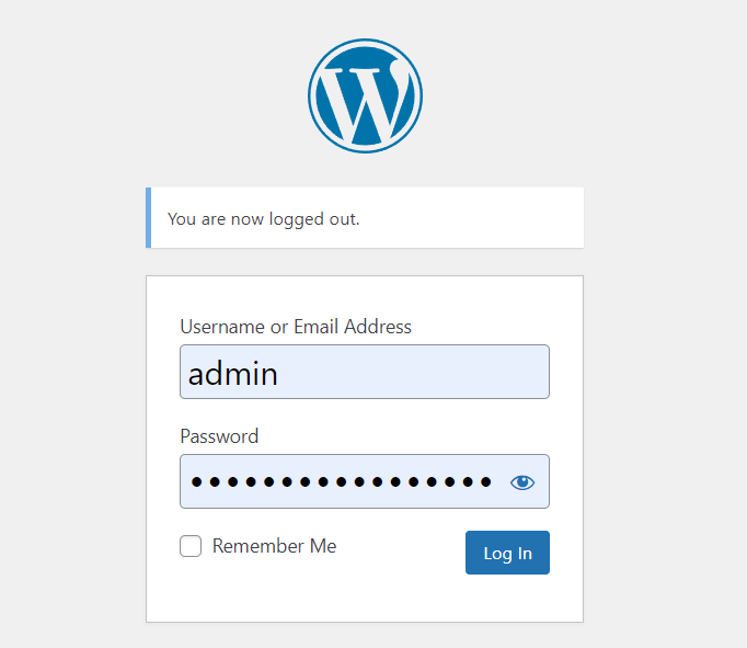 WordPress Login Page 