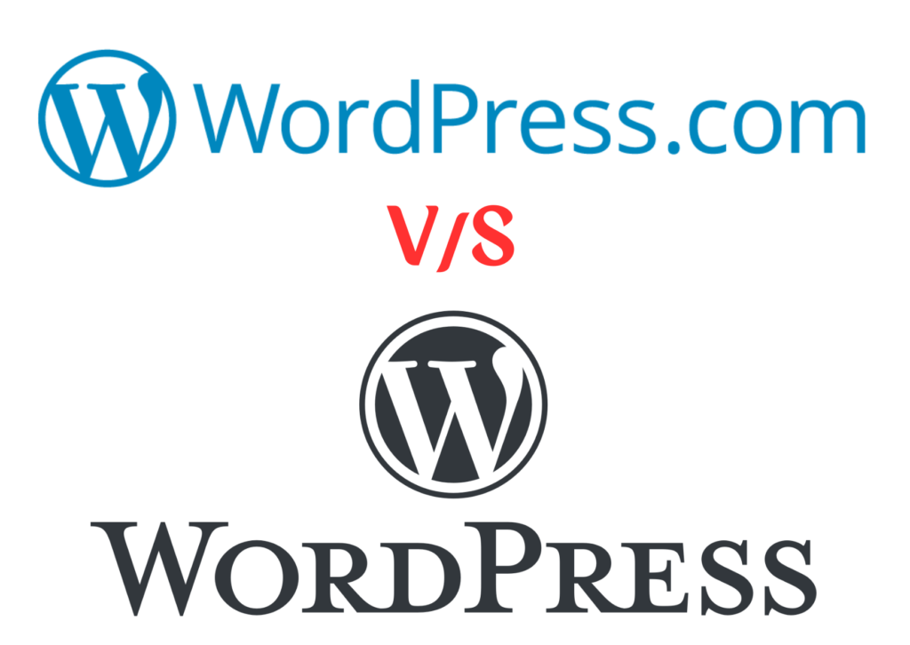 WordPress.com VS WordPress.org image.