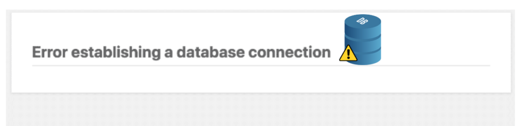 Error Establishing a Database Connection image.